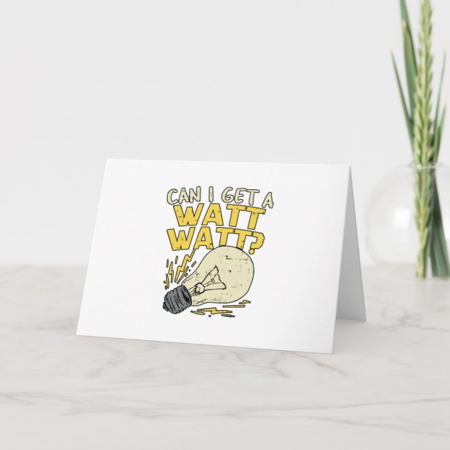 Kan jag få en watt-watt? Elektriskt gift Kort (Framsida)