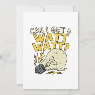 Kan jag få en watt-watt? Elektriskt gift Tack Kort