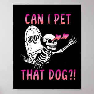 Kan jag få tag på Hund Skeleton Halloween? Poster