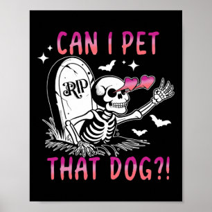 Kan jag få tag på Hund Skeleton Halloween? Poster