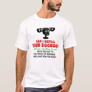 Kan jag fylla din eggongmose Glass Funny Christm? T Shirt