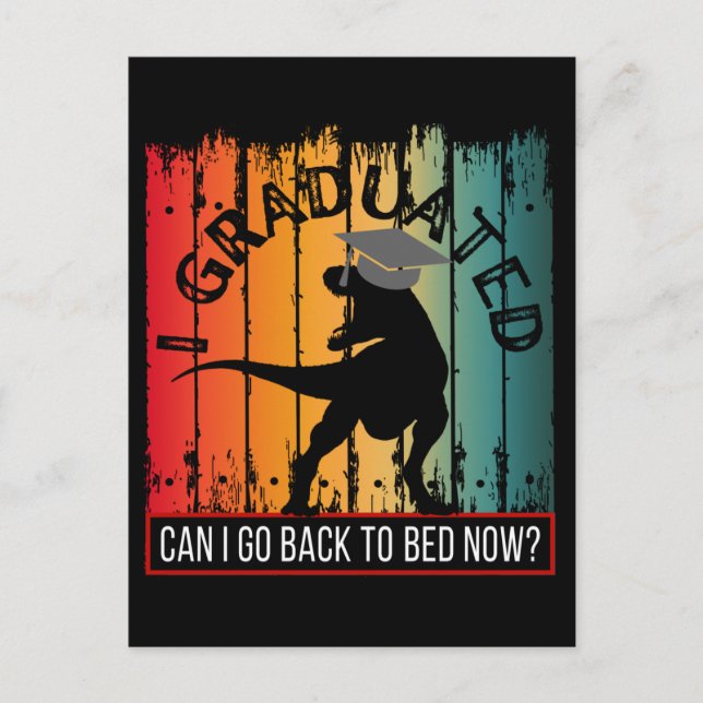 Kan jag gå tillbaka till sängen nu? vykort (Framsida)