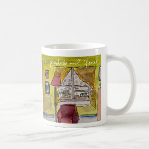 Kan jag gå ut nu (snälla) Mugg? Kaffemugg