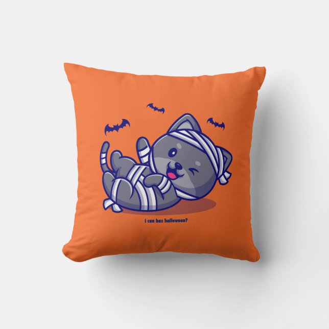 Kan jag ha Halloween? Kudde (Framsida)
