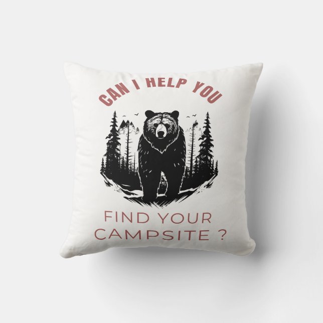Kan jag hjälpa dig att hitta din campingplats? - D Kudde (Baksida)