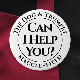 Kan jag hjälpa dig? Badge-knapp Knapp