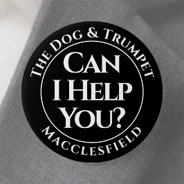 Kan jag hjälpa dig? Badge-knapp Knapp