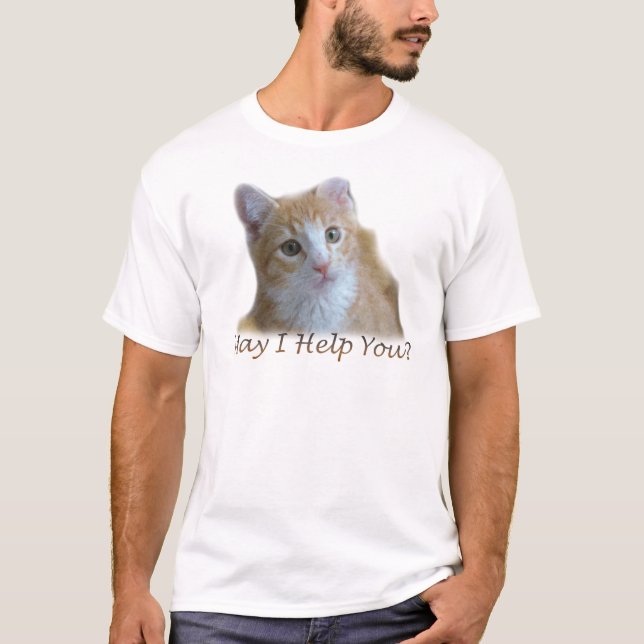 Kan jag hjälpa dig? t shirt (Framsida)