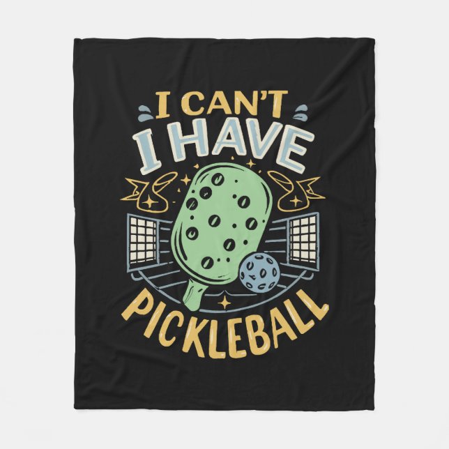 Kan jag inte få Pickleball Fleecefilt (Framsidan)