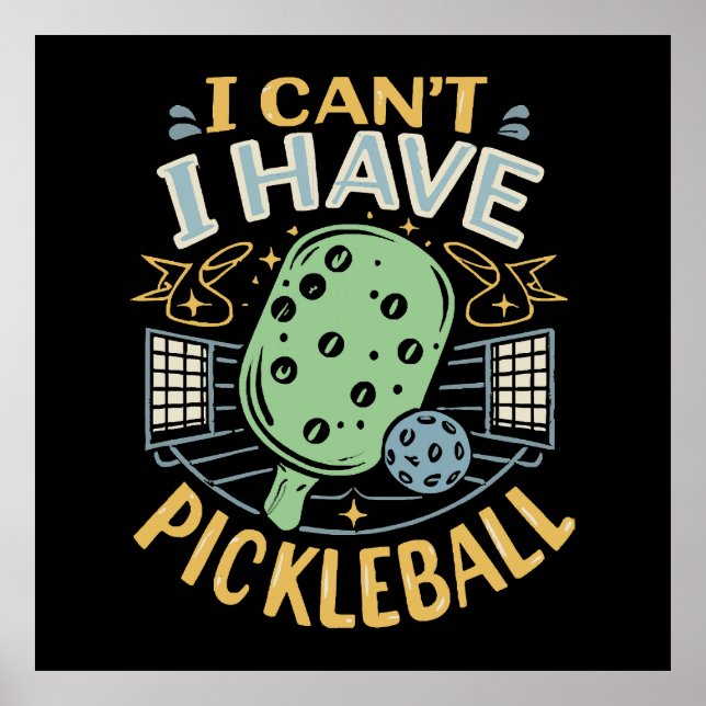 Kan jag inte få Pickleball Poster (Framsidan)