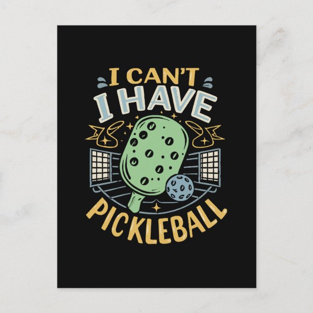 Kan jag inte få Pickleball Vykort (Framsida)
