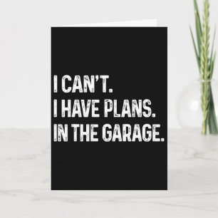 Kan jag inte ha planer i garaget Bilmekaniker Kort