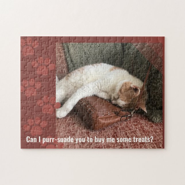 Kan jag övertyga dig Rolig Katt Pussel (Horisontell)