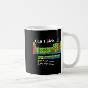 Kan jag slicka det Periodiska systemet Diagram Vet Kaffemugg