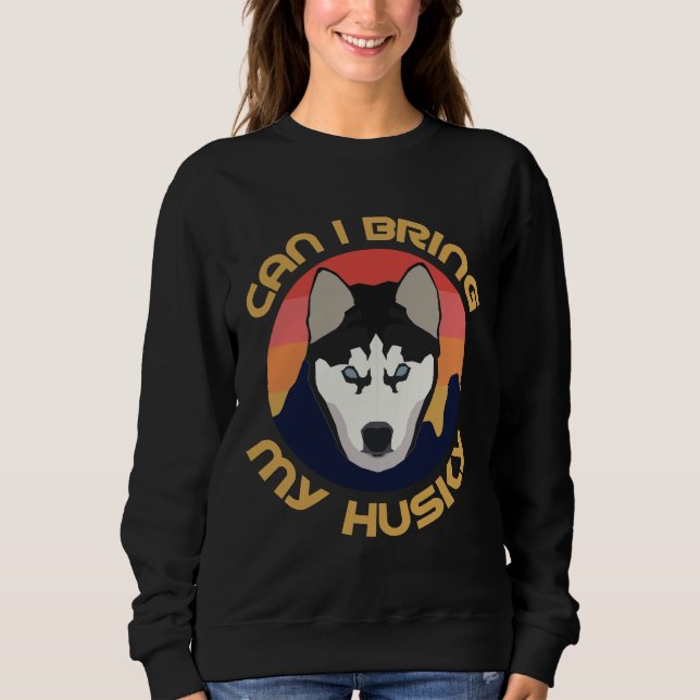 Kan jag ta med mig mitt husky? t shirt (Framsida)