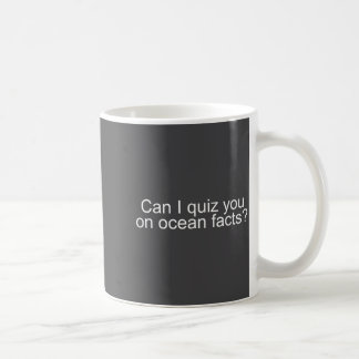 Kan jag testa dig på roliga havsfakta Skämt Citat Kaffemugg