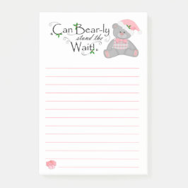 Kan julen för väntan Björn-ly lista postar det Post-it Block