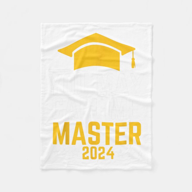 Kan kalla mig Master 2024 Masters i Studenten Fleecefilt (Framsidan)