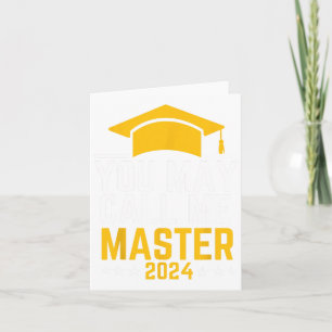 Kan kalla mig Master 2024 Masters i Studenten Kort