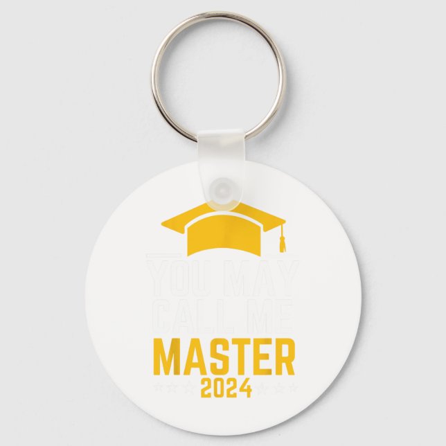 Kan kalla mig Master 2024 Masters i Studenten Nyckelring (Framsida)