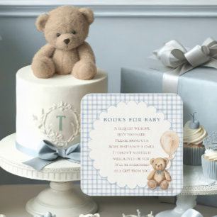 Kan knappast vänta Teddybjörn Böcker för Baby Show Tilläggskort