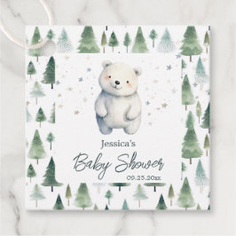 Kan knappt vänta Vinter Baby Shower Gåvor Etiketter