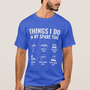 Kan köpa bildelar Rolig bil kille Bilälskare Auto T Shirt