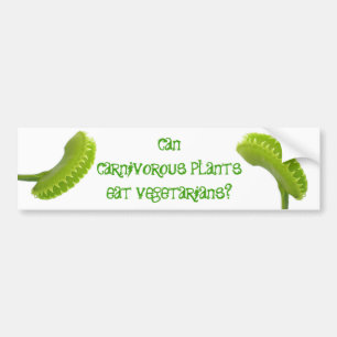 Kan köttätande växter äta vegetarianer? bildekal