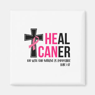 Kan läka upp den kristna ribbon Breast Cancer Awa Magnet