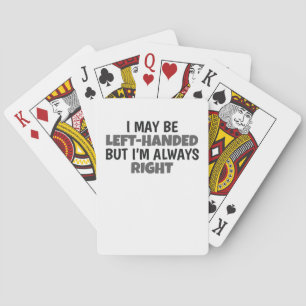kan Lämnas överlämnad, men alltid Höger Lefty Casinokort