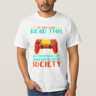 Kan läsa det här fantastiska videospelet t shirt