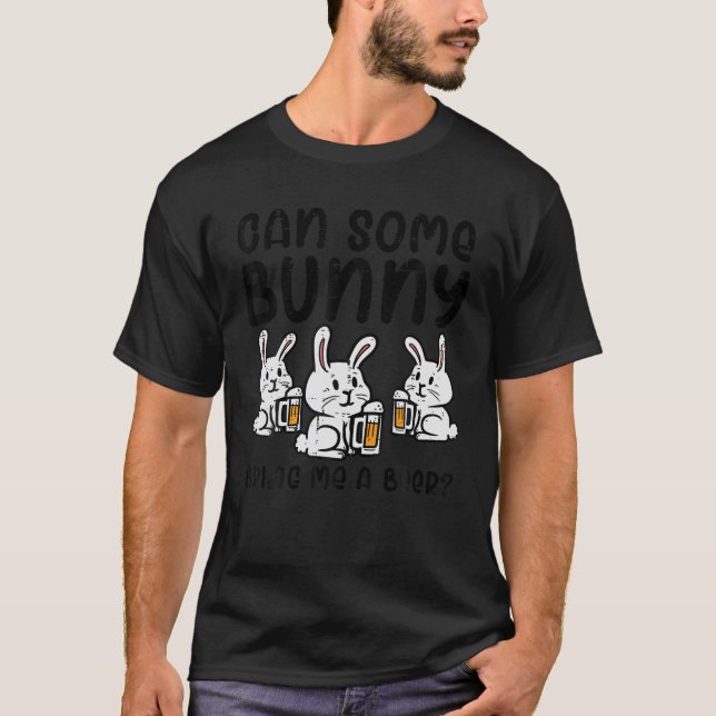 Kan nån Bunny ge mig Cute Funny Glad påsk Da T Shirt (Framsida)