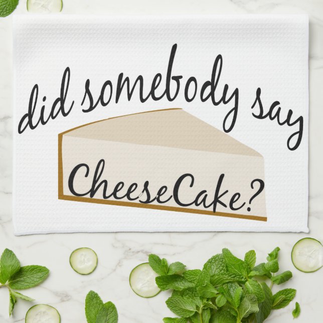 Kan nån säga Cheesecake? Kökshandduk (Vikta)