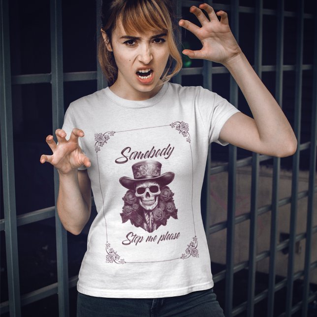 Kan nån stoppa mig, vintage halloween? t shirt (Skapare uppladdad)