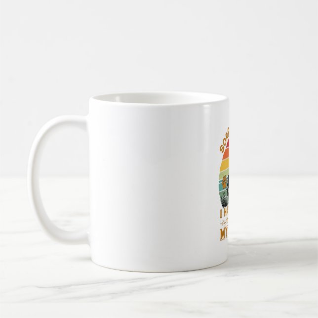 Kan planer Hund Pitbull Retro Solnedgång_1 Kaffemugg (Vänster)