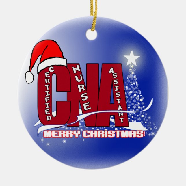 KAN SJUKSKÖTERSKAN ASSIS FÖR AUKTORISERADEN FÖR JULGRANSPRYDNAD KERAMIK (Framsidan)