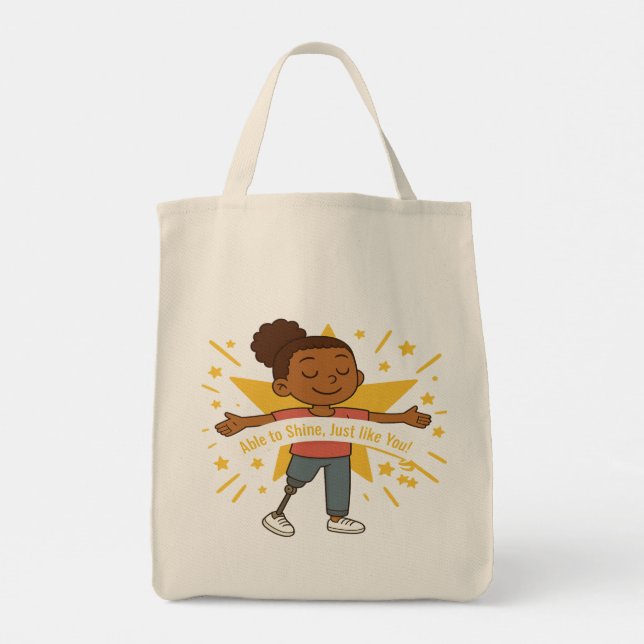 Kan skina, precis som du Livsmedel Tote Bag Tygkasse (Baksida)