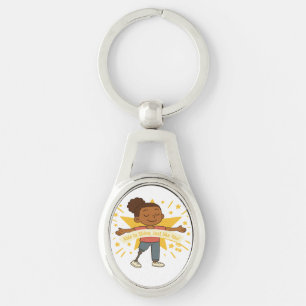 Kan skina, precis som du Metall nyckelkedja