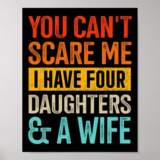 Kan&# Skräm mig fyra döttrar och fru för Pappa Poster (Framsidan)