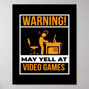 Kan skrika vid videospel poster