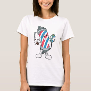 Kan som Hairdresser med Razor T Shirt