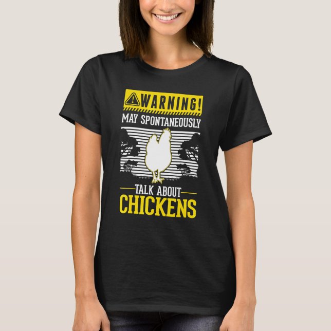 Kan spontant prata om höns t shirt (Framsida)