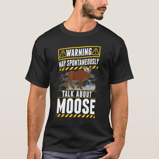 Kan spontant tala om Moose T Shirt (Framsida)