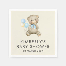 kan vänta tidigt på babyduschen pappersservett