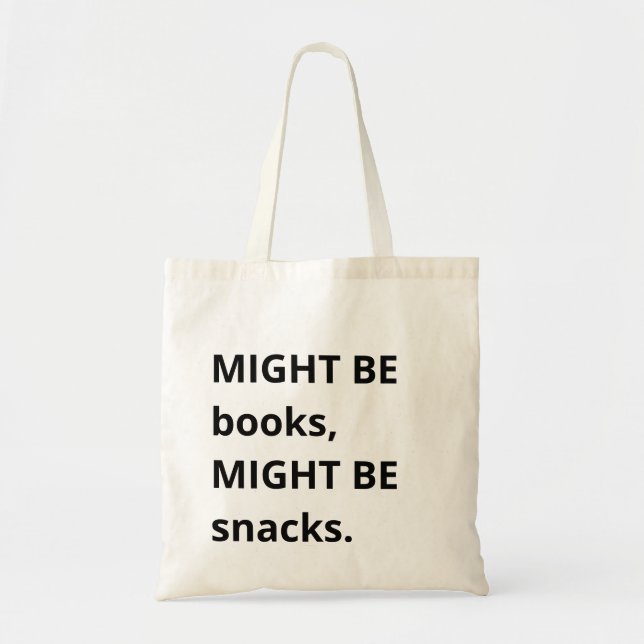 Kan vara böcker, kan vara snacks-handväskan, Snack Tygkasse (Framsidan)