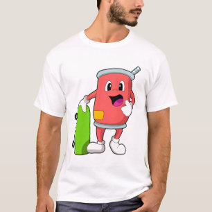 Kan vara Skater med Skateboard T Shirt