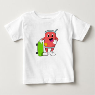 Kan vara Skater med Skateboard T Shirt