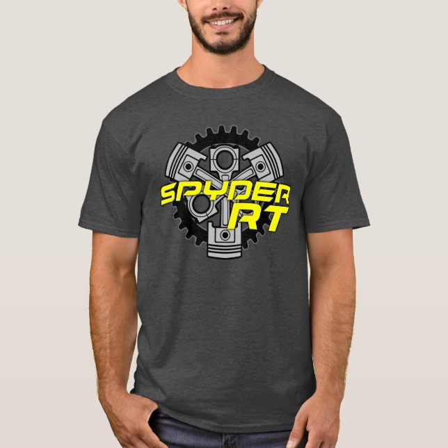 Kan vara Spyder RT 3 Piston Shirt T Shirt (Framsida)