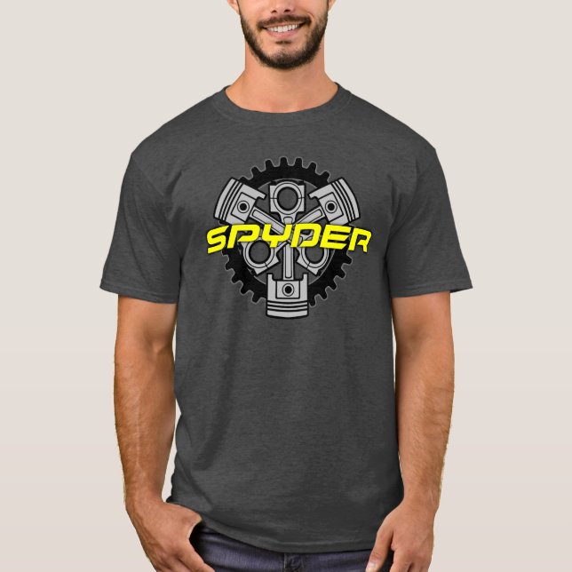 Kan vara Spyder Three Piston Shirt T Shirt (Framsida)