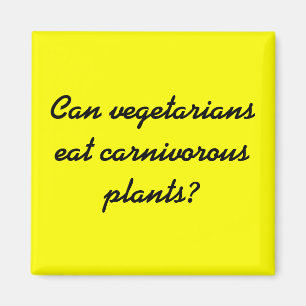 Kan vegetarian äta carnivorous växter? magnet